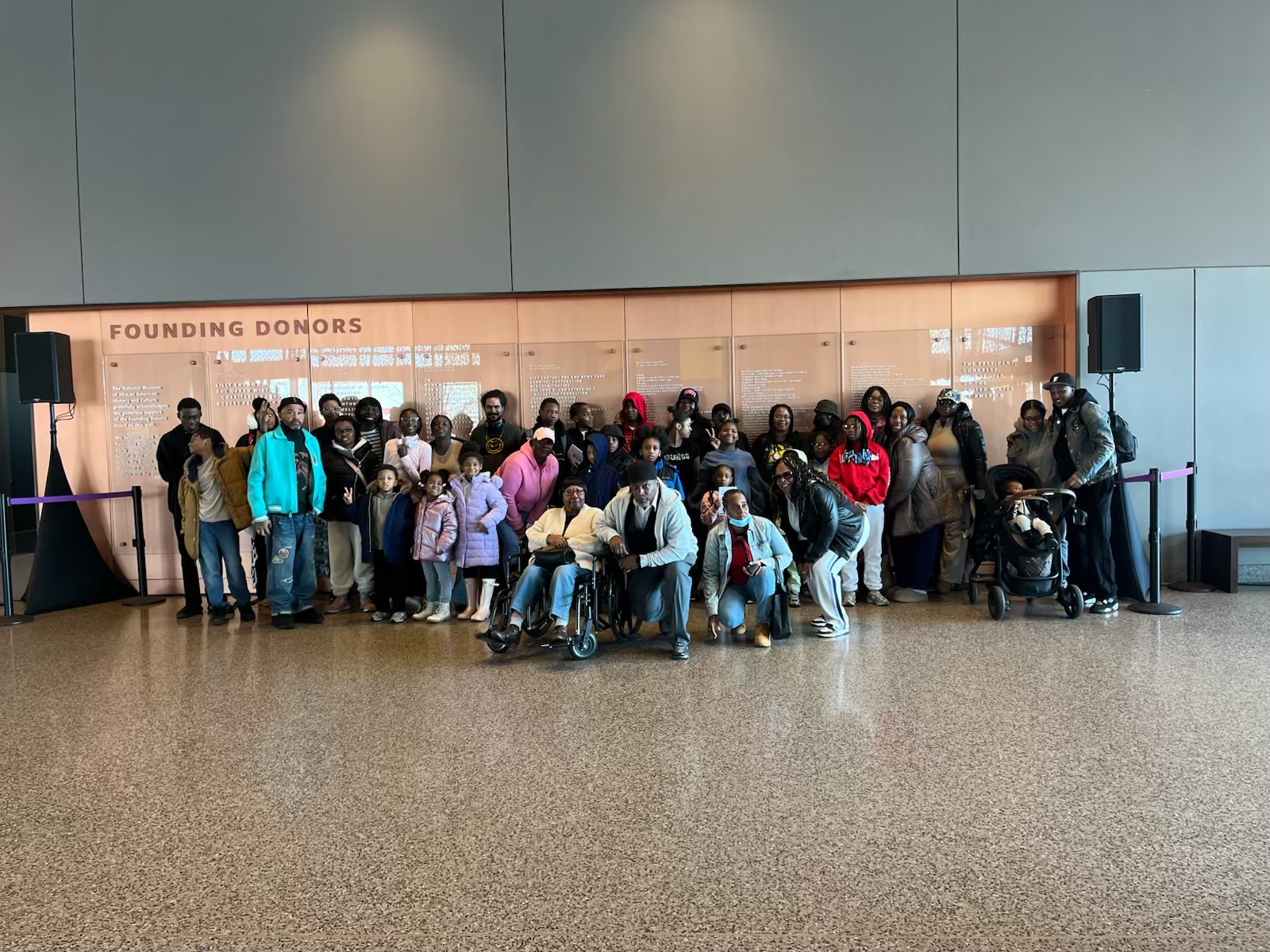 United Family of Stars group during a museum experience