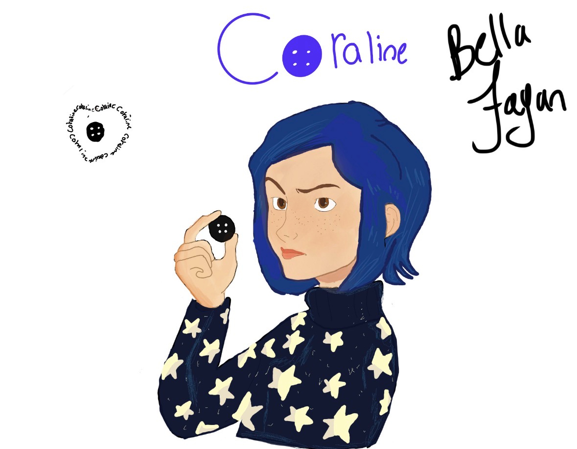 Isabella’s Coraline inspired original artwork