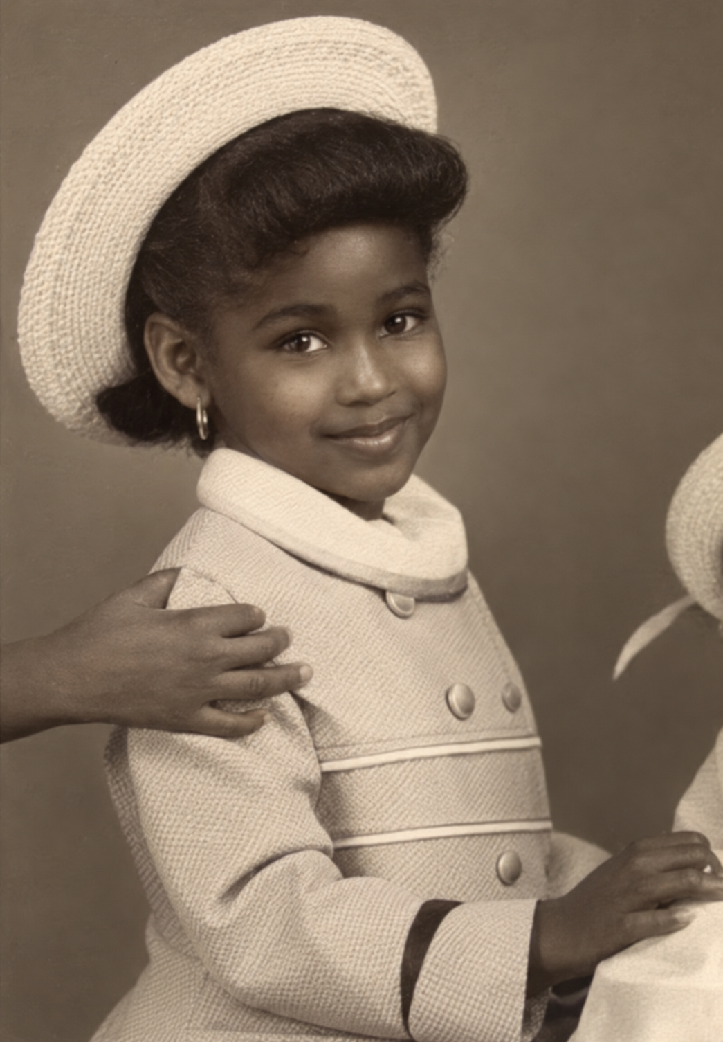 Young NiAsia in a childhood portrait