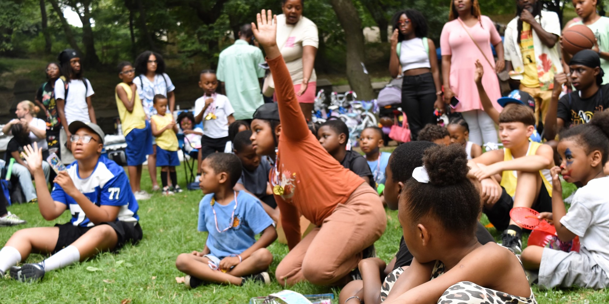 Children and families gathered for a Children’s Day moment